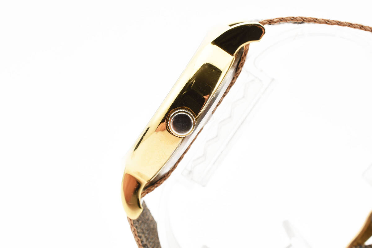 1円〜 美品 TIMEX タイメックス 腕時計 ウィークエンダー メタリック ゴールド系 ブラウン系 メンズ レディースの画像5