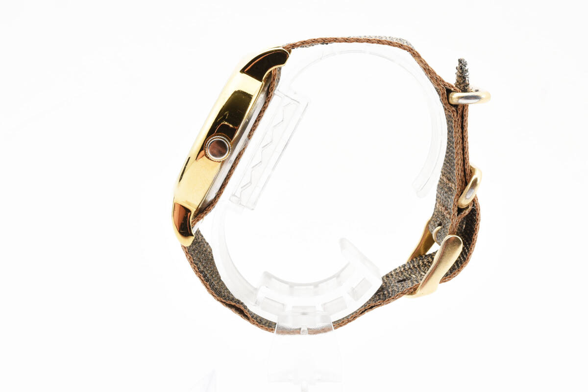 1円〜 美品 TIMEX タイメックス 腕時計 ウィークエンダー メタリック ゴールド系 ブラウン系 メンズ レディースの画像4