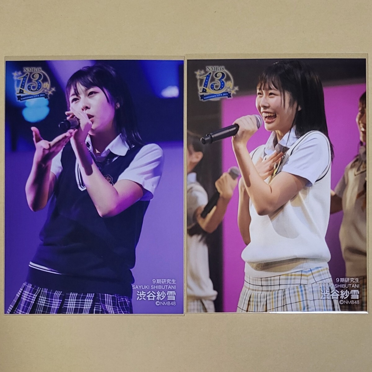 NMB48 渋谷紗雪 13th Anniversary LIVE 2023 STAGE PHOTO 生写真 2種 コンプ_画像1