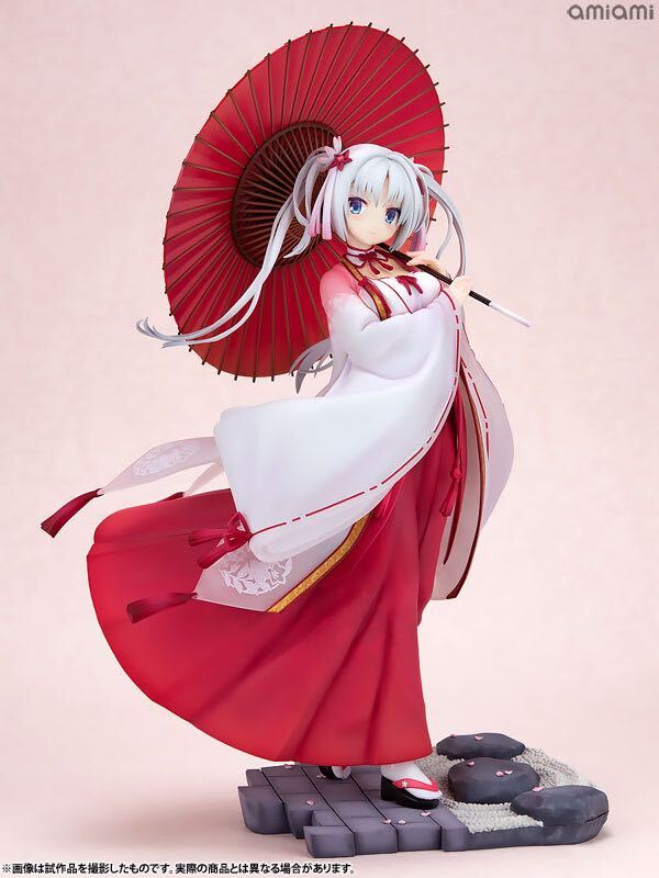 あみあみ限定版 千恋*万花 朝武芳乃 1/7 完成品フィギュア[アリスグリント] 新品未開封の画像3