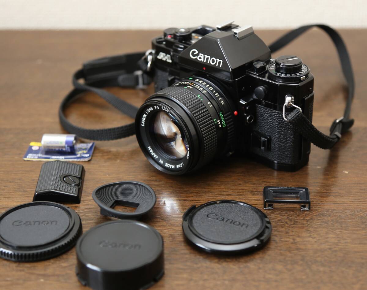 【動作現状品】Canon A-1 + New FD 50mm F1.4 #キャノン #一眼レフ #フイルムカメラの画像1