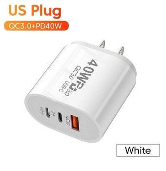 40W PD充電器 急速充電器★iPhone★Android★PD20w×2