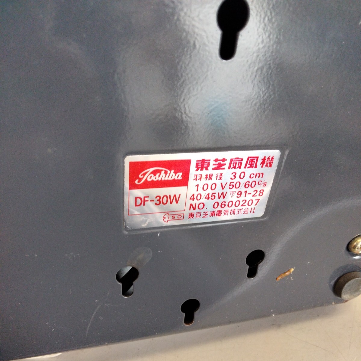 Toshiba TOSHIBA вентилятор CRYSTAL ZEPHYR DF-30W 30cm 4 крыльев античный Showa Retro подлинная вещь подтверждение рабочего состояния текущее состояние товар 