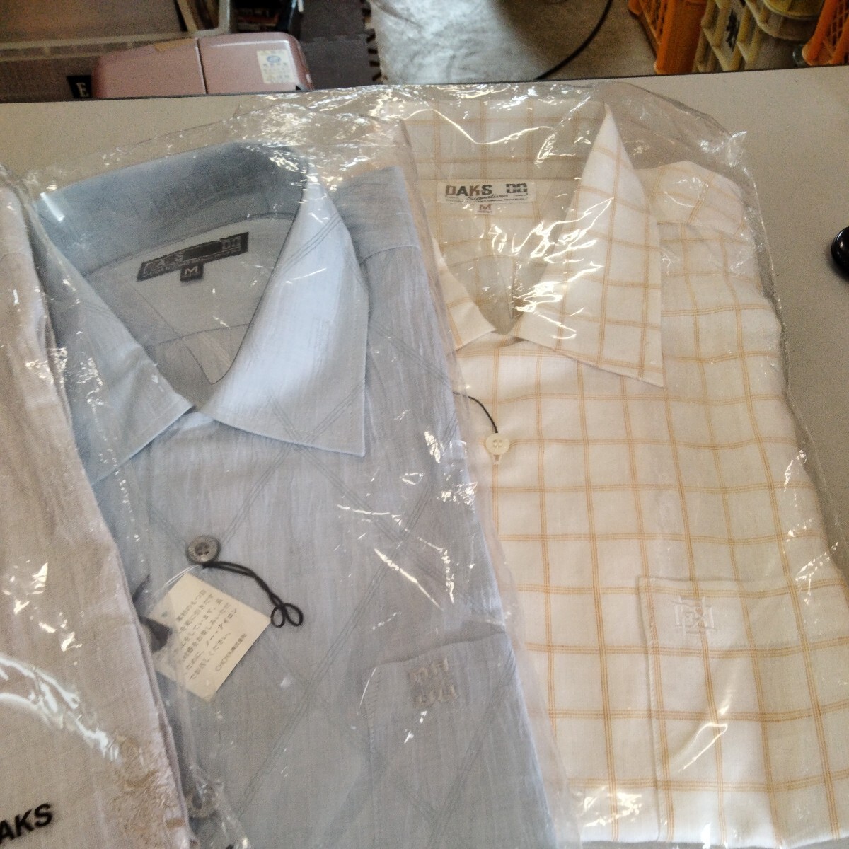 DAKS ダックス  半袖 ワイシャツ メンズ サイズM Baielish 形態安定シャツ 41 半袖 新品 日本製の画像2