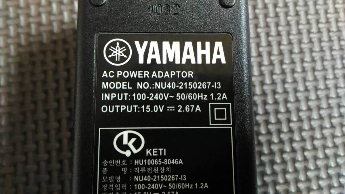 YAMAHA TSS-20用電源アダプター NU40-2150267-I3の画像2