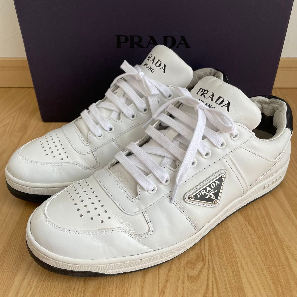 PRADA プラダ　トライアングルロゴ　スニーカー　メンズ8 27〜27.5㎝　