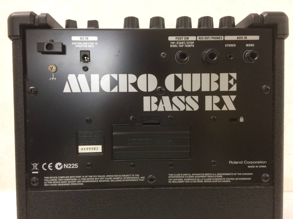 Roland MICRO CUBE BASS RX ベースアンプ ローランド ※通電のみ確認済み、動作未確認 ジャンク品 sygk073610の画像5