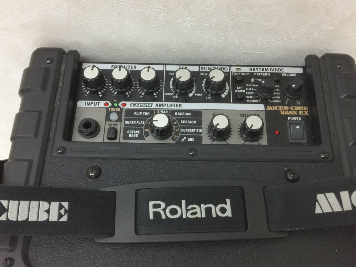 Roland MICRO CUBE BASS RX ベースアンプ ローランド ※通電のみ確認済み、動作未確認 ジャンク品 sygk073610の画像3