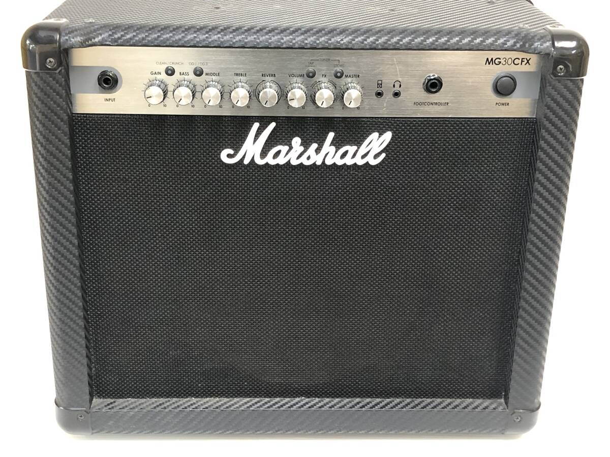 Marshall マーシャル MG30CFX ギターアンプ ※通電のみ確認済み、動作未確認、持ち手破損 ジャンク品 sygk073646の画像1