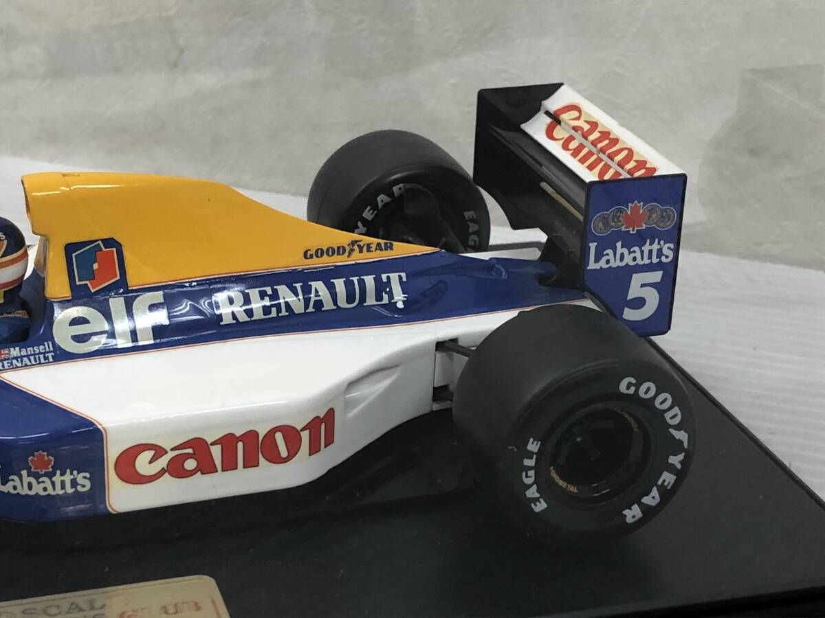 タミヤ 1/20 ウイリアムズ FW14B ルノー コレクターズクラブ 中古品 symini074255の画像4