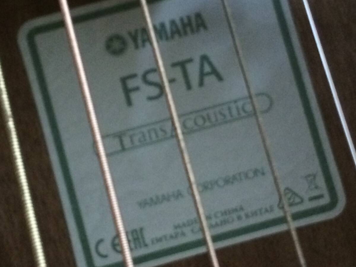 【直接取引のみ】YAMAHA トランスアコースティックギター FS-TA 中古品 sygk073624の画像2