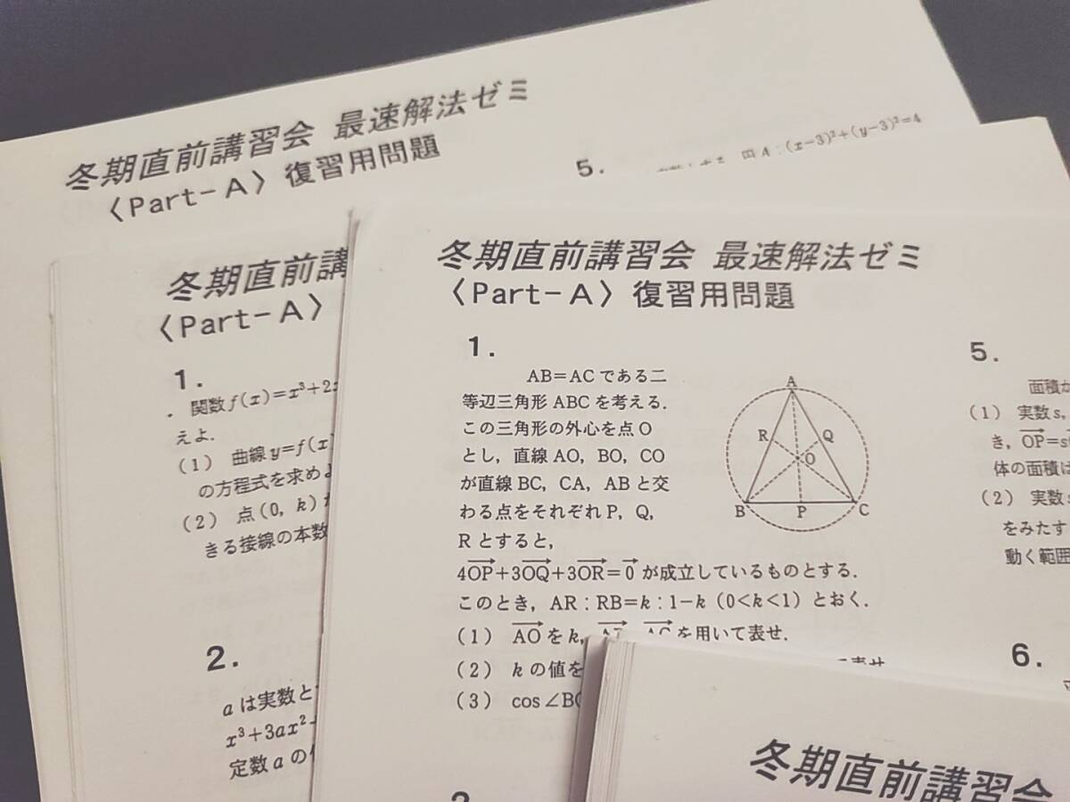 大数ゼミ 最速解法ゼミ プリントフルセット 今田貞先生 難関大 大数ゼミ 最速解法ゼミ プリントフルセット 今田貞先生 難関大