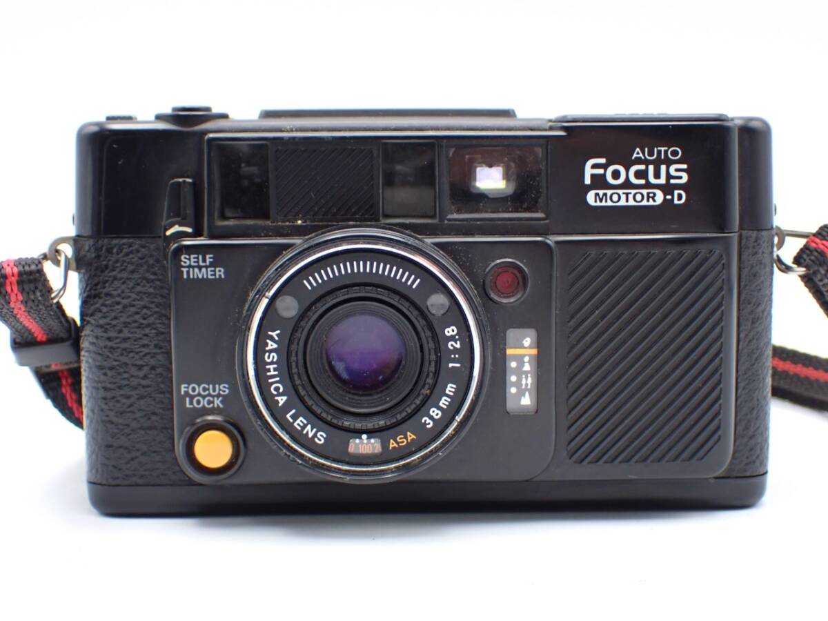 1000円～☆YASHICA ヤシカ AUTO FOCUS オートフォーカス MOTOR-D コンパクト フィルムカメラ シャッター作動/A0325-800/23_画像2