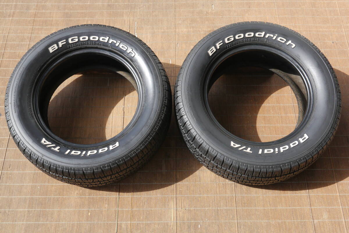 旧車 BF Goodrich ホワイトレター Radial T/A 225/60R15 カスタム MOON アメ車 の画像1