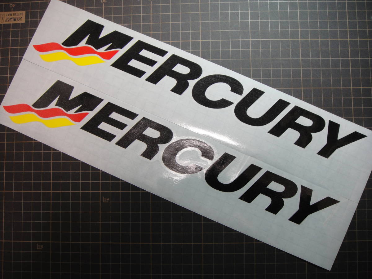 MERCURY マーキュリー　ステッカー 横280ｍｍ ホワイト 色サイズ限定 1枚 ハイグレード耐候６年 optimax_画像3