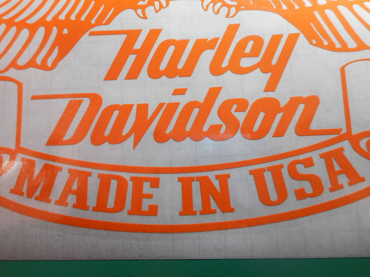 harley-davidson　ハーレー ステッカー　イーグル　横約288ｍｍ縦160ｍｍ　ハイグレード耐候６年oracal651 40色以上から選べます。_画像3
