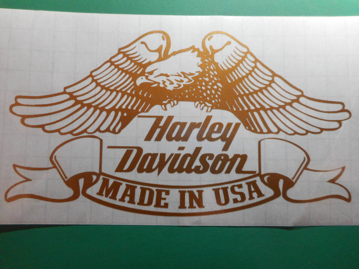 harley-davidson　ハーレー ステッカー　イーグル　横約288ｍｍ縦160ｍｍ　ハイグレード耐候６年oracal651 40色以上から選べます。_画像5