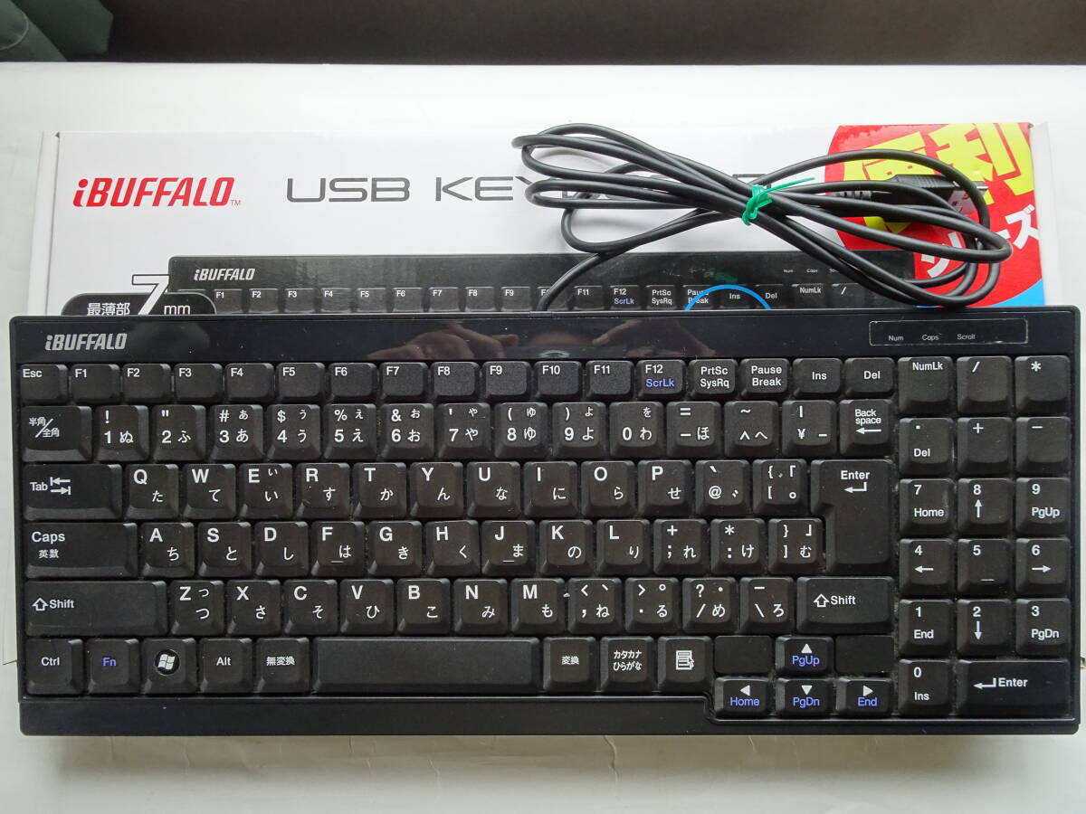 BUFFALO バッファロー USB接続パンタグラフキーボード BSKBU03BKJの画像1