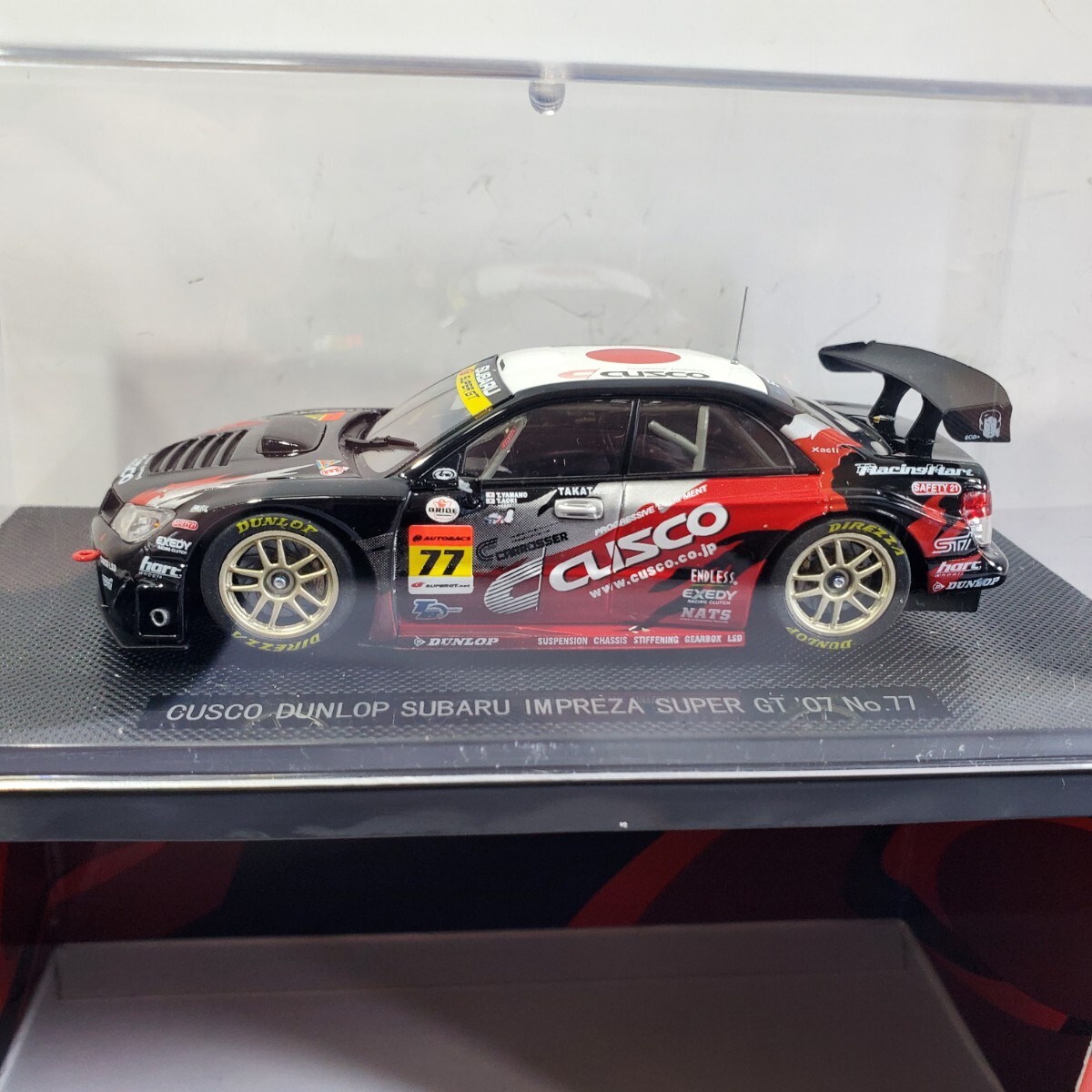 EBBRO エブロ 1/43 「CUSCO DUNLOP SUBARU IMPREZA SUPER GT '07」クスコ ダンロップ スバル インプレッサ 鷹目 新品未使用 230の画像1