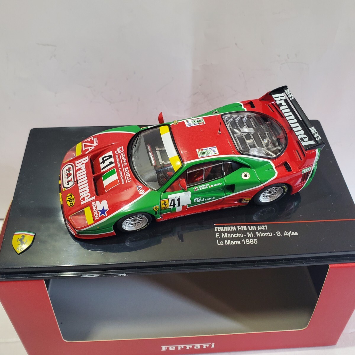 IXO イクソ 1/43 赤箱「Ferrari F40 LM #41 Le・Mans 1995」フェラーリ ル・マン 新品未使用 289_画像1