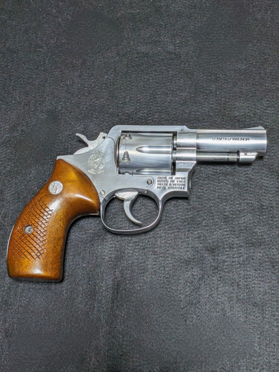 コクサイ S&W M65 ラウンドバット   357マグナム ABS樹脂モデルガン 　ステンレス仕上　KOKUSAI