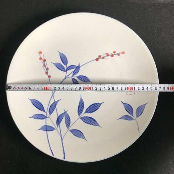 10Y98 未使用 宝仙窯 大皿 2点セット 特大大皿 食器 和食器 陶器 陶磁器 蔵出し お皿 旧家 1000-の画像3
