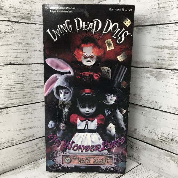 8Y142 LIVING DEAD DOLLS white ... living dead doll zWHITE RABBIT put on . change doll doll collection figure hobby 1000-