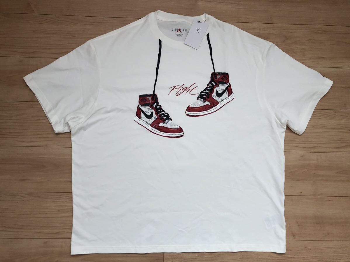 タグ付未使用 ナイキ エアジョーダン1 NIKE AIR JORDAN 1 シカゴ Tシャツ ロストアンドファウンド 3XLの画像2