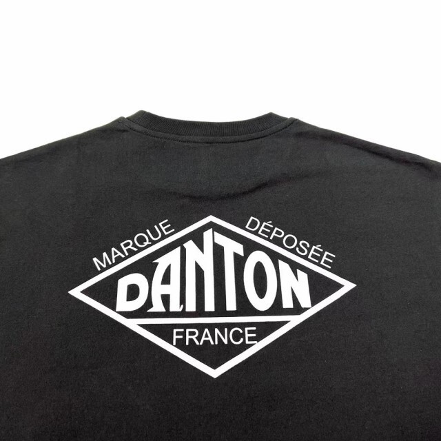 DANTON◆ダントン ロンT クルーネック 長袖Tシャツ38（S）／ワンポイントロゴ ロングスリーブTシャツの画像2