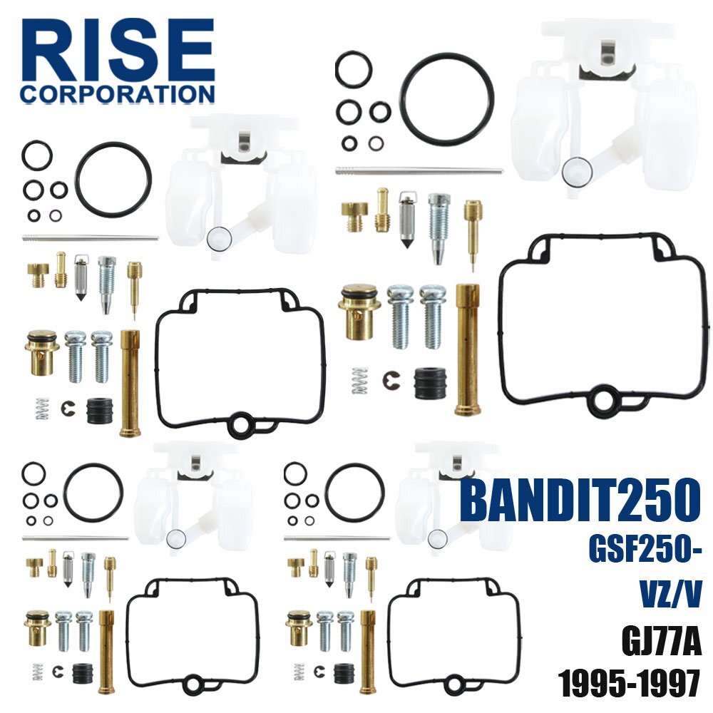 バンディット250 GSF250 GSF250VZ GJ77A キャブレター リペアキット 4個セット 純正互換 部品 修理 メンテンナンス オーバーホール スズキ_画像1