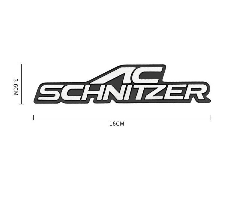BMW AC-SCHNITZER カーステッカー 外装パーツ エンブレム 車体サイドスカート シール スクラッチを隠す 2枚セット ◆16*3.5CM◆_画像5
