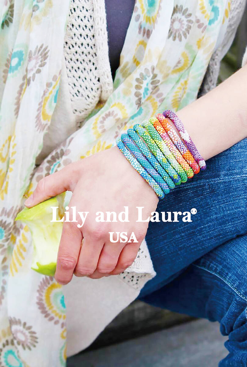 Lily and Laura 新品未使用 リリーアンドローラ ブレスレット 83 / 日本製ガラスビーズ ネパール フェアトレード アメリカの画像4