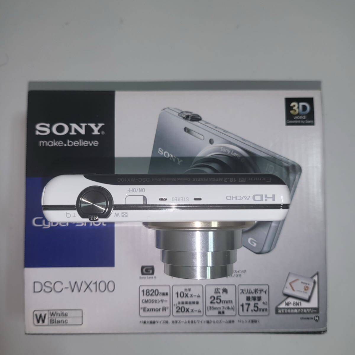 mk. close Sony SONY Cyber-shot WX100 (1820 ten thousand / optics x10) white 