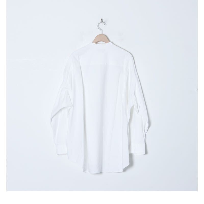 Graphpaper グラフペーパー Oxford Oversized Band Collar Shirt オックスフォード バンドカラーシャツ 美品_画像2