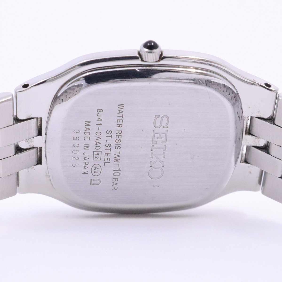 SEIKO Seiko Dolce quartz men's wristwatch combination silver face original SS belt SACM130 / 8J41-0AA0[... pawnshop ]