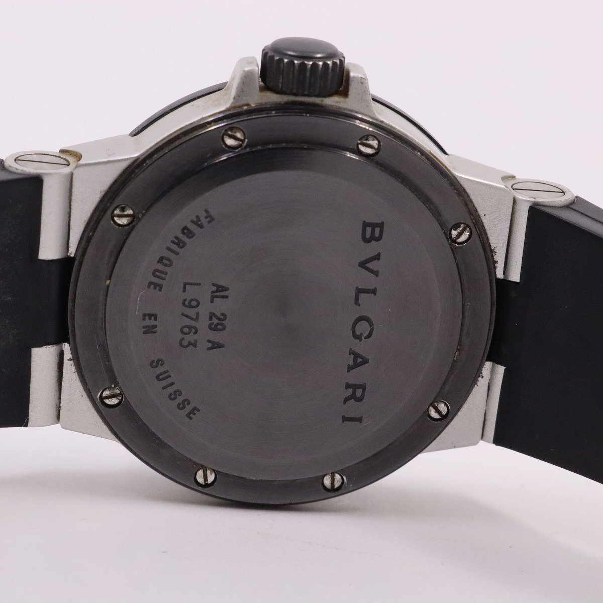 【訳あり品】ブルガリ アルミニウム クォーツ レディース 腕時計 シルバー文字盤 AL29A【いおき質店】の画像10