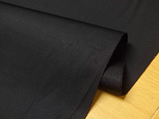 イタリア製 TOMAS MASON 綿100 シャツ生地 黒 7mW巾_画像3