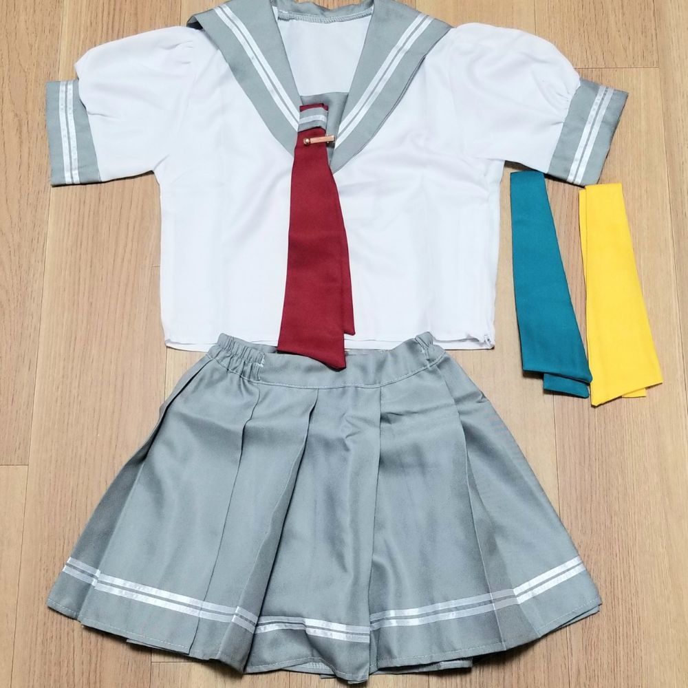 ★送料無料★Sサイズ Love Live! ラブライブ!サンシャイン 私立浦の星女学院 制服 夏服 コスプレ 衣装 リボン３種類セット セーラー服