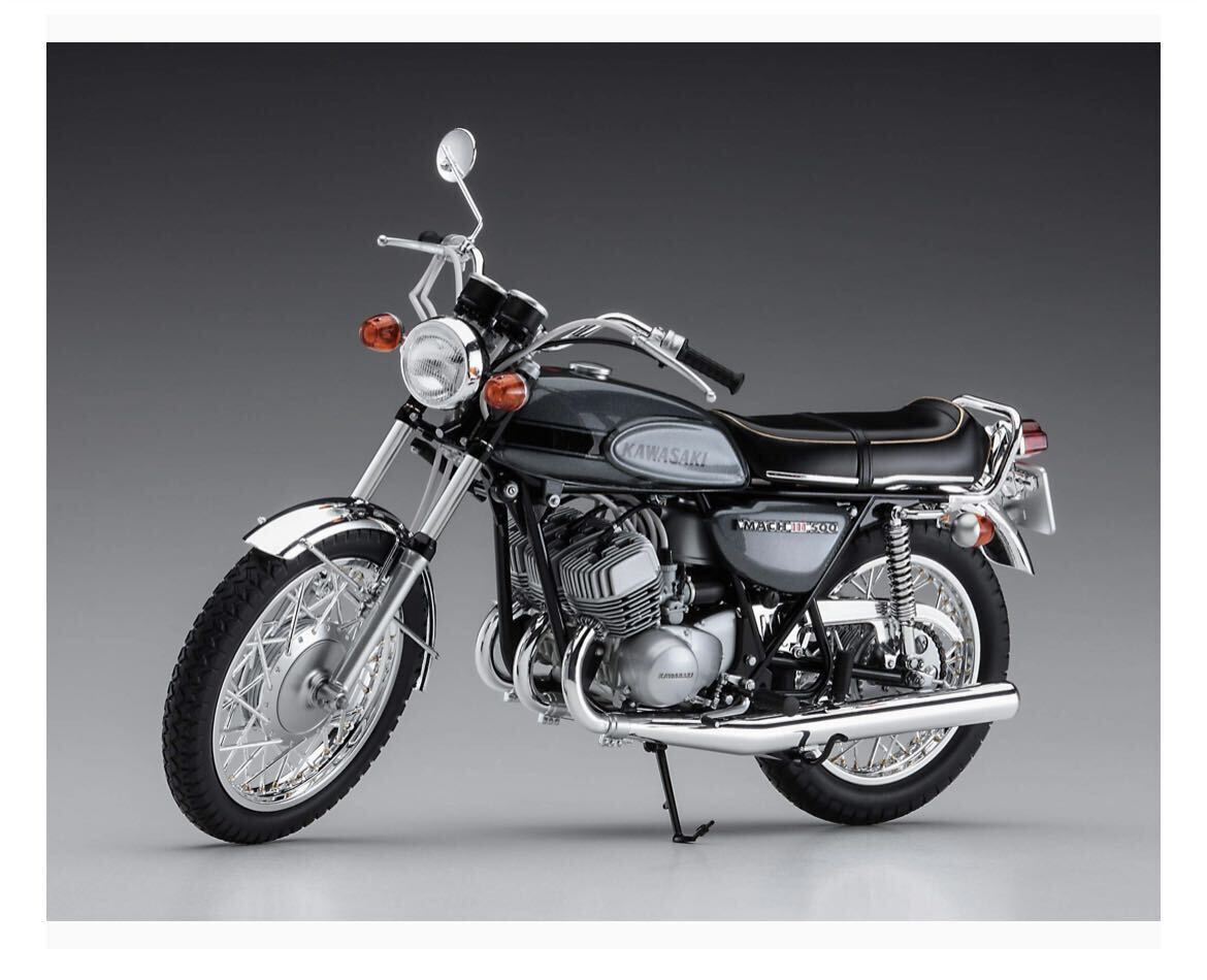 ハセガワ 1/12 バイクシリーズ カワサキ 500-SS MACHIII (Ｈ1) プラモデル BK10 未組立 _画像8