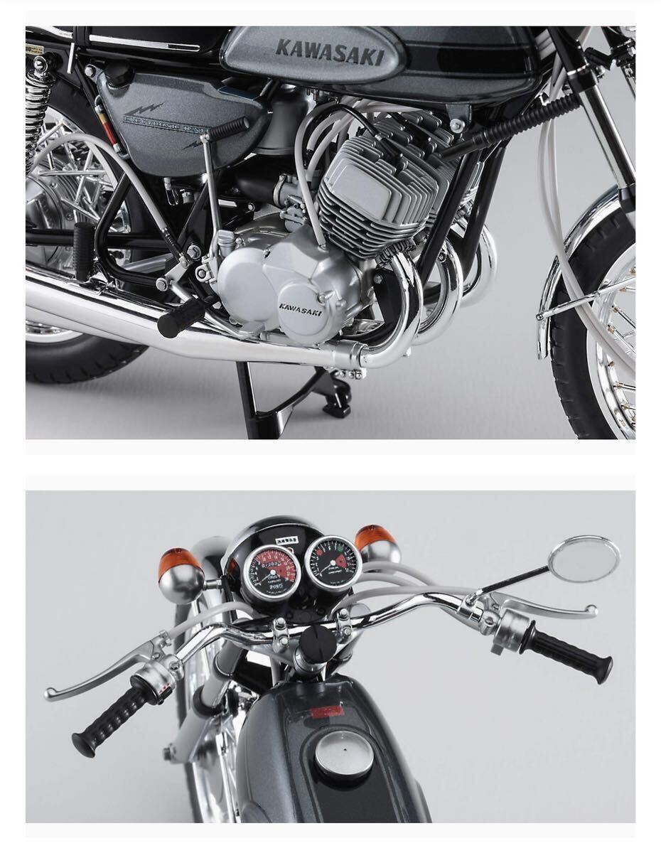 ハセガワ 1/12 バイクシリーズ カワサキ 500-SS MACHIII (Ｈ1) プラモデル BK10 未組立 _画像9