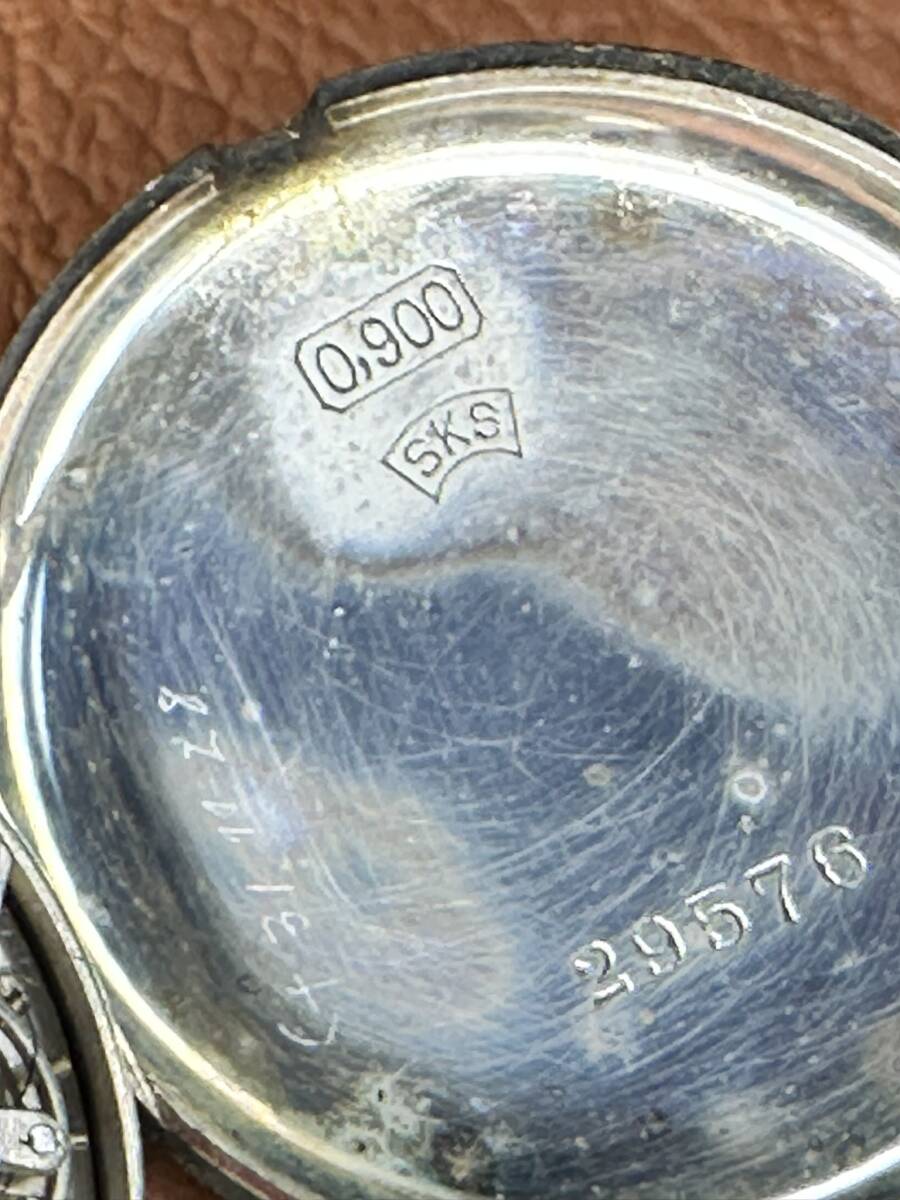 国産初腕時計 ローレルの懐中時計の画像6
