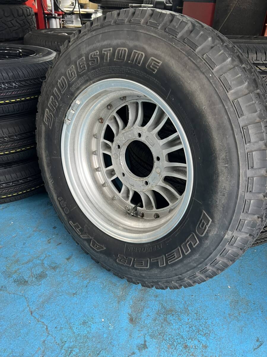 No18. スぺタイヤ用に、 社外ホイール デセム10？ ブリジストン デューラー A/T 691 215/75R15 6.5J×15-9の画像6