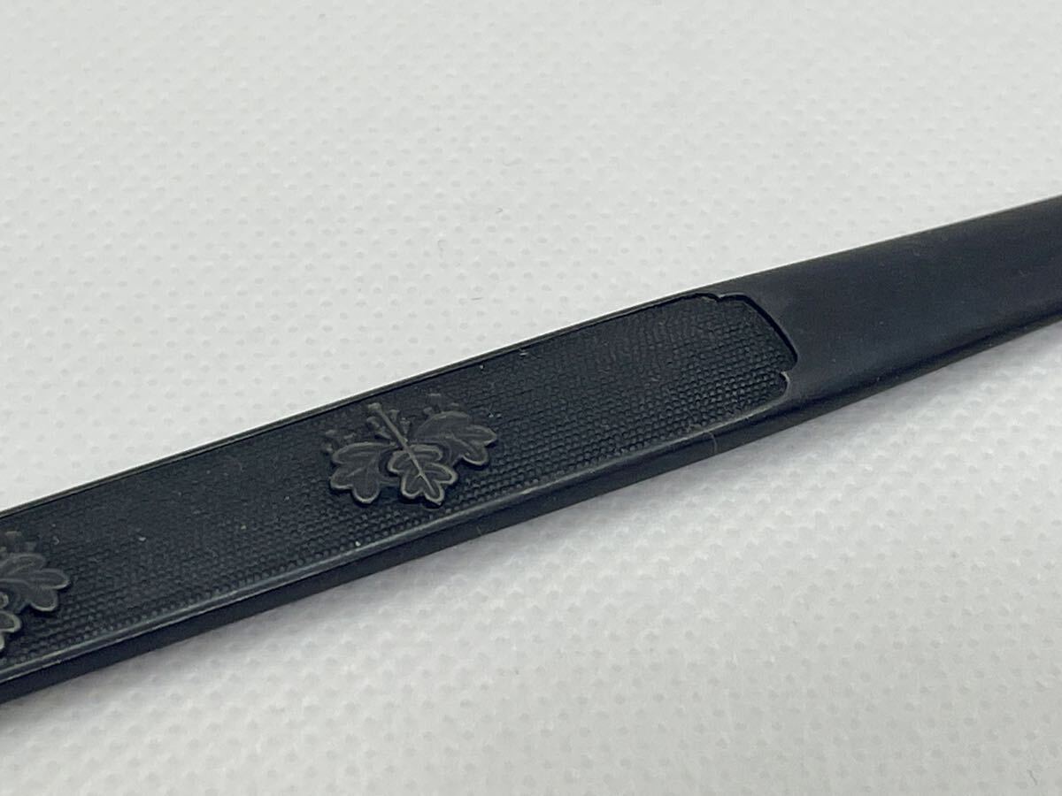 日本刀 刀装具 笄 こうがい 武具 赤銅魚子地桐紋の画像4