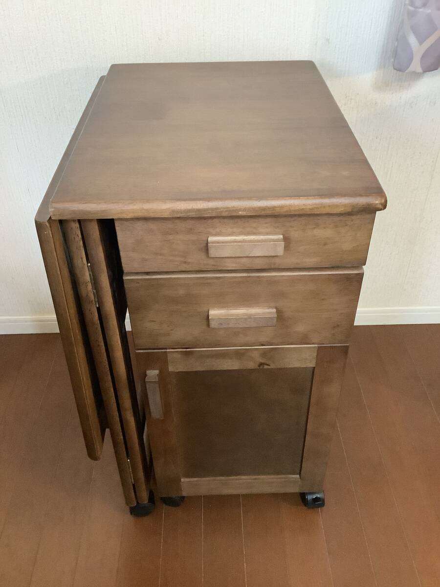  Yokohama city direct receipt limitation (pick up) used Table mountain . storage attaching folding desk table Work desk with casters chest staying home Work . a little over desk 