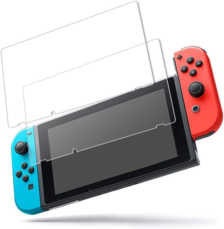 送料無料【新品】2枚入り Nintendo Switch専用 硬度9H 強化ガラス フィルム 2枚入り■保護フィルム 任天堂■ニンテンドー スイッチ