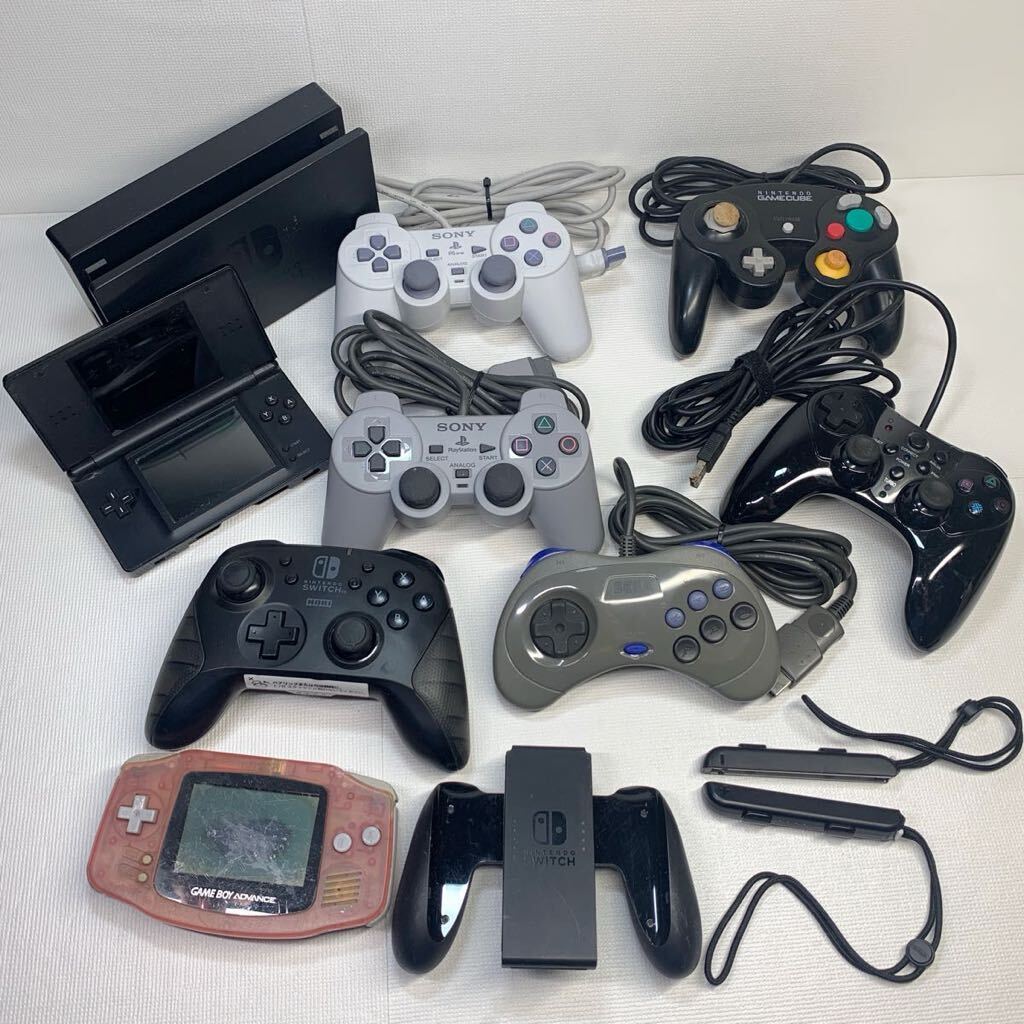 【ジャンク品】　まとめて　11個　ゲームハード　コントローラー　SONY PSP・任天堂 GAMECUBE・任天堂 SWITCH ・任天堂 DS 他　　_画像1