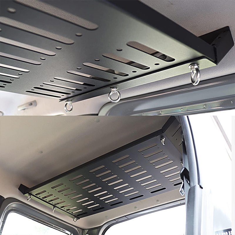 新型スズキジムニー JB64/JB74 天井収納ラック トランク拡張棚 トランク収納ブラケット 中拡張ラック 荷物棚 吊り下げ収納 取付簡単 パーツの画像6