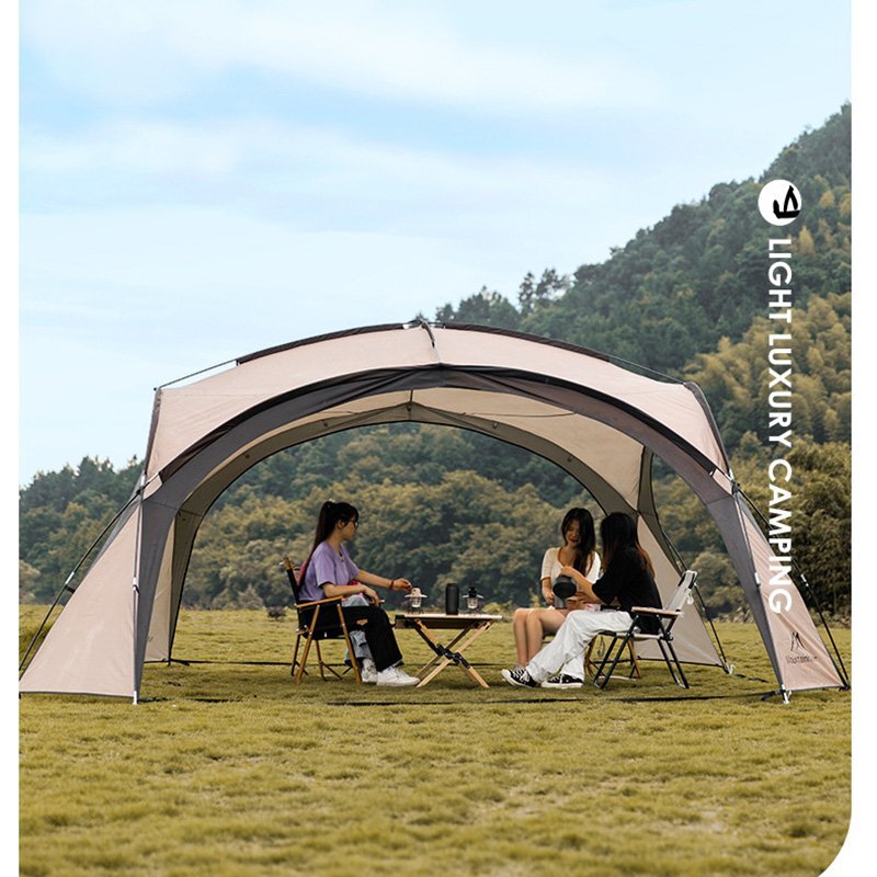 フライングクラウドカーテン タープ テント シェード キャンプ パーティー イベント アウトドア 雨よけ 日よけ 遮光用サイドウォール付きの画像5