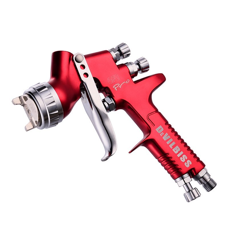  De Ville screw GFG Pro spray gun 1.3mm gravity type all sorts painting work . paints cup attaching tool DIY supplies air tool automobile repair exclusive use red 
