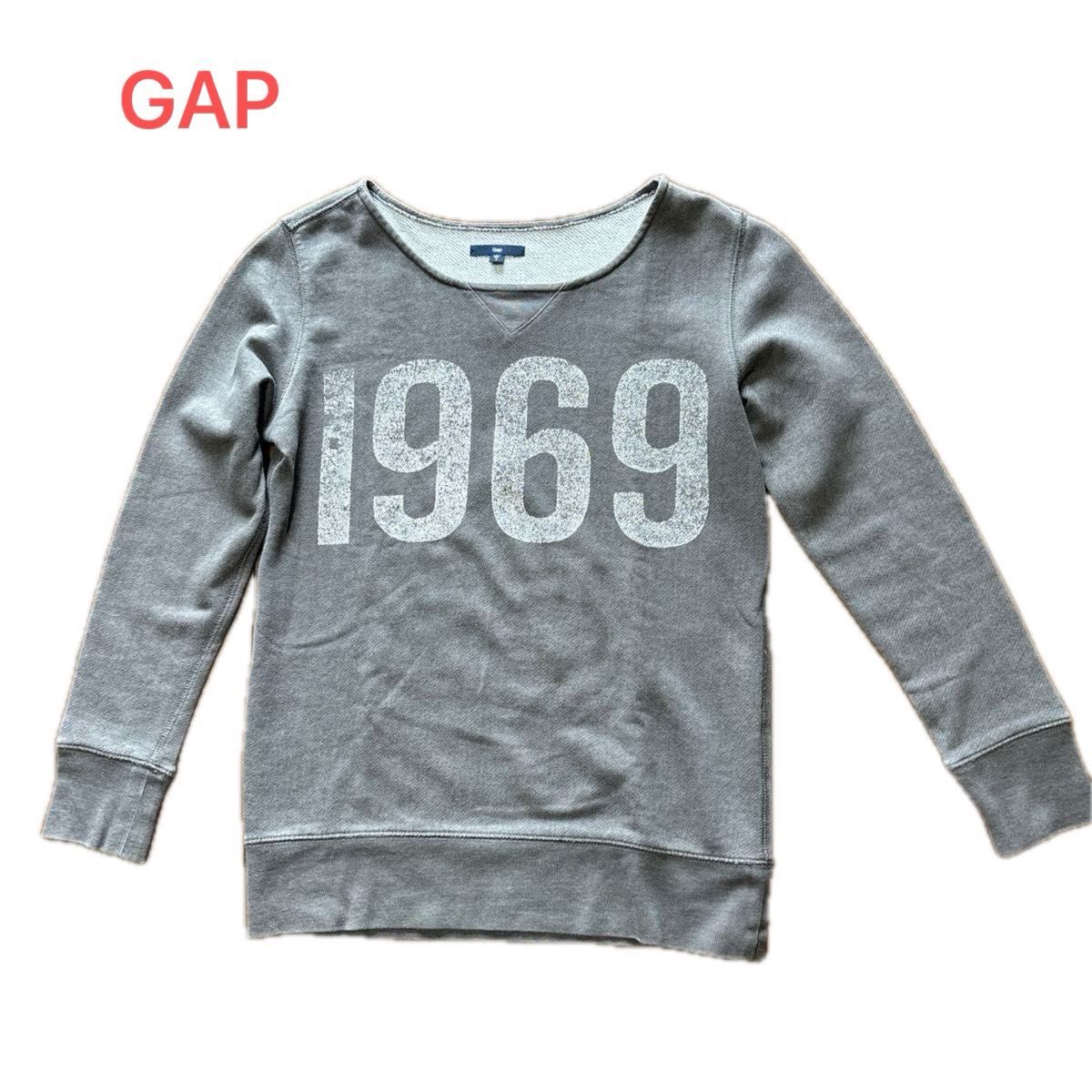 今日4/20まで販売　GAP トレーナー グレー スウェット 長袖 